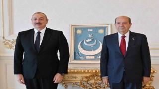 Aliyev, KKTC Cumhurbaşkanı Tatar ile görüştü