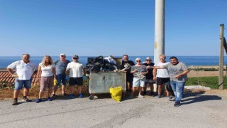 Alman turistler ve yerleşik Almanlar Gazipaşada çöp topladı