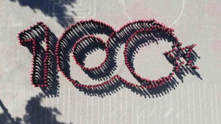 Amasyada 400 öğrenci “100.Yıl Marşını seslendirdi