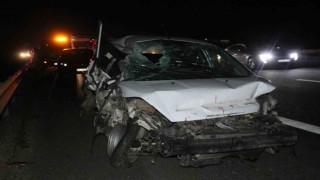 Anadolu Otoyolunda 14 araçlık zincirleme kaza: 3 yaralı