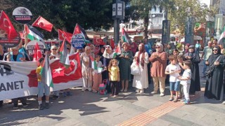 Antalyada İsrail protestosu