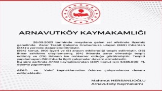 Arnavutköy Kaymakamlığı 28 Eylülde yaşanan selle ilgili bilançoyu açıkladı