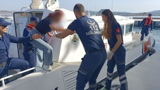 Ayvalık açıklarında 1 şahsın tıbbi tahliyesi gerçekleştirildi