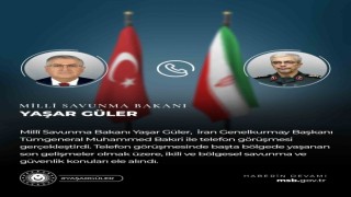 Bakan Güler, İran Genelkurmay Başkanı Bakıri ile telefonda görüştü