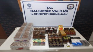 Balıkesirde polisten narkotik ve kaçakçılık operasyonu
