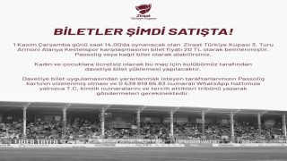 Bandırmaspor - Alanya Kestelspor maçının biletleri satışta