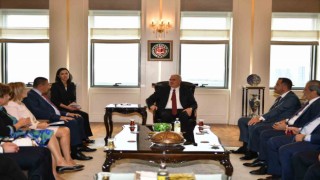Başkan Akarca, Bulgaristan Cumhuriyeti İçişleri Bakanı Stoyanovu kabul etti