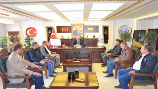 Başkan Bakkalcıoğlu Taşıyıcılar Kooperatifi yöneticileri ile bir araya geldi