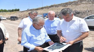 Başkan Büyükkılıç, yeni mezarlık yapım çalışmalarını inceledi