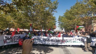 Başkentte İsrail protesto edildi