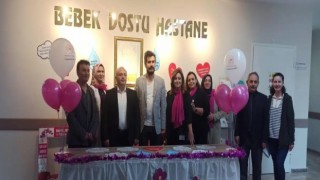 Bayburtta Emzirme Haftası nedeniyle açılan stantta anneler bilgilendirildi