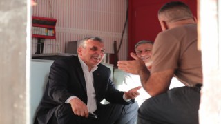 Beyazgül çarşı esnafıyla bir araya geldi