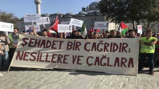 Beyazıt Meydanında Filistine destek eylemi