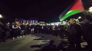 Bingöldeki STKlar, İsrailin saldırılarını protesto etti