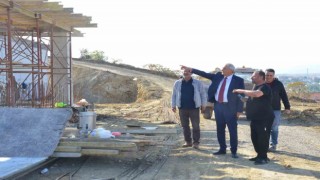 Bozüyükte anı evi ve yeni seyir terasının yapım çalışmaları devam ediyor