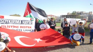 Bulanıkta İsrailin Gazzeye yönelik saldırıları protesto edildi