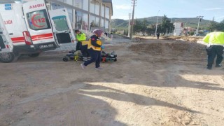 Burdurda dere ıslah projesinde inşaat alanına düşen 2 işçi yaralandı