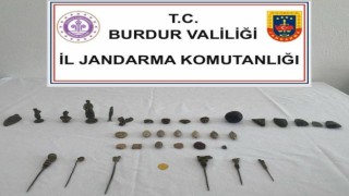 Burdurda Roma Dönemine ait 36 adet tarihi eser ele geçirildi