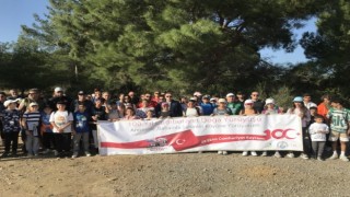 Burhaniyede Kaymakam Memiş, doğa yürüyüşüne katıldı