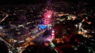 Bursada 100. yıl kutlamalarına havai fişekli final