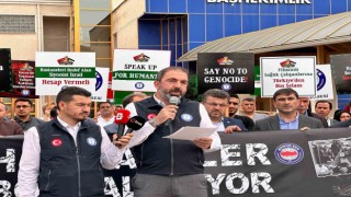 Bursada sağlık çalışanları Filistin için tek yürek oldu