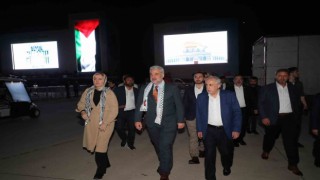 Büyük Filistin Mitingi öncesi AK Parti İstanbul İl Başkanı ve STK temsilcileri çalışmaları takip etti
