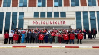 Çan Devlet Hastanesi Kırmızı-Beyaza büründü