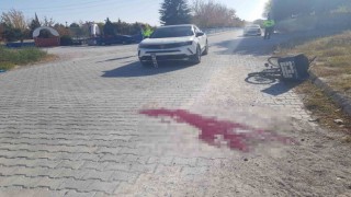 Cipin çarptığı bisiklet sürücüsü hayatını kaybetti