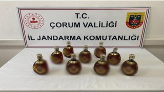Çorumda jandarmadan kaçak içki operasyonu
