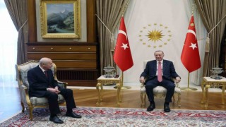 Cumhurbaşkanı Erdoğan, MHP Genel Başkanı Bahçeliyi kabul etti