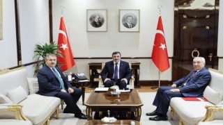 Cumhurbaşkanı Yardımcısı Yılmaz, BBP lideri Destici ile bir araya geldi
