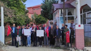 Çüngüşte cuma namazı sonrası İsraile tepki