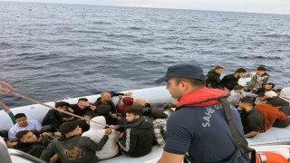 Datçada 49 düzensiz göçmen kurtarıldı, 60 göçmen yakalandı