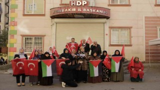 Diyarbakır annelerinden İsrailin zulmüne tepki