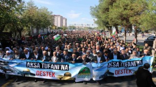 Diyarbakırda Filistinlilere destek yürüyüşü