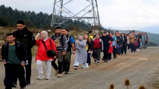 Doğa aşkı yağış tanımadı: 15 kilometrelik parkurda unutulmaz deneyim