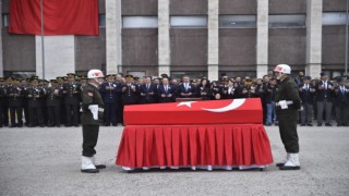 Edirne şehidi törenle memleketine gönderildi