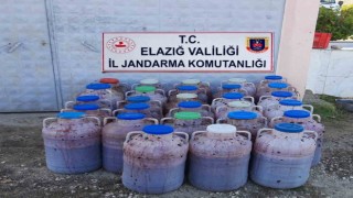 Elazığda 2 ton kaçak şarap ele geçirildi