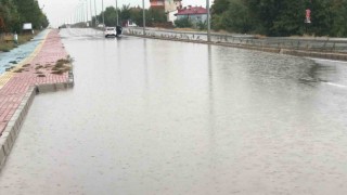 Elazığda yollar göle döndü, bahçe ve ahırları su bastı