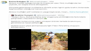 Emine Erdoğan: Gıdanı Koru Sofrana Sahip Çık kampanyası takdire şayan bir başarıya ulaştı
