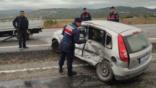 Erdekte trafik kazasında 1 kişi yaralandı
