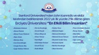 ERÜden 30 Öğretim Üyesi 2022 En Etkili Bilim İnsanları Listesinde Yer Aldı