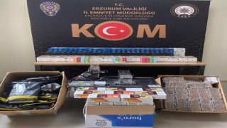 Erzurumda kaçak sigara operasyonu