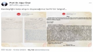 Filistinlilerin 1. Dünya Savaşına Osmanlıya gönderdiği ‘destek telgrafı ortaya çıktı