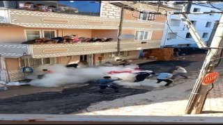 Gelin almayan gelen damada yangın tüplü müdahale