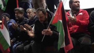 Gümüşhanede vatandaşlar Filistin için meydanlara çıktı