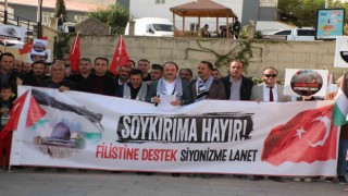 Hakkâride “Filistine destek Siyonizme lanet” mitingi