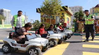 Haliliye Çocuk Trafik Eğitim Parkı ile hem eğlendiler hem öğrendiler