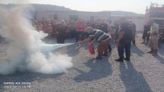 Hatayda yangın tatbikatı yapıldı