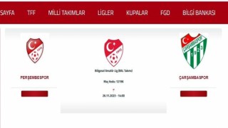 İlginç maç: Çarşambaspor-Perşembespor